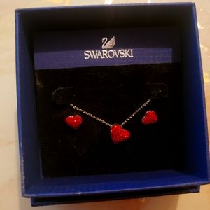 Swarovski necklace and earing set